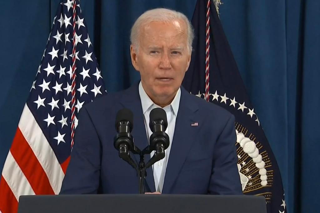 Joe Biden addresses the nation after Donald Trump was shot at a rally.